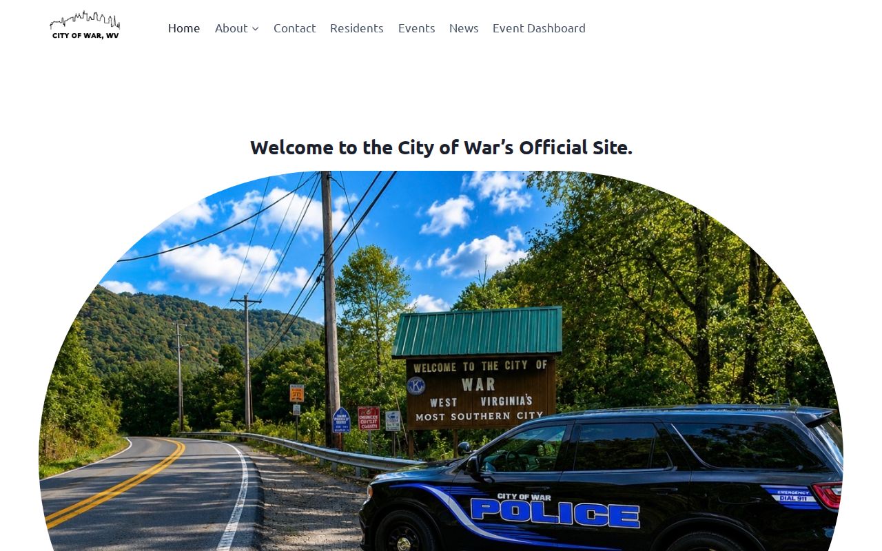 Official War municipal page and contact information